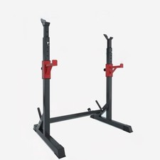 Adjustable Squat Dip Rack Weight Lifting Stand 260kg Load Power Cage Frame