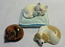 3 x Vintage Sleeping Animals