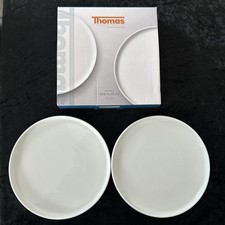 THOMAS By Rosenthal Porcelain -2 x 20 cm Side Plates- White-Boxed-New