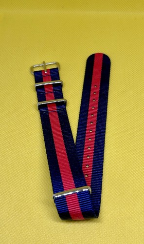 20mm blue red striped nato - &,