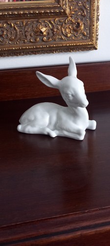 Wallendorf porcelain fawn deer