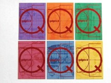 SET of 6 x JAMES BOND : 1995 GADGETS of Q. GRAFFITI CHASE CARDS # Q1 to Q6. MINT