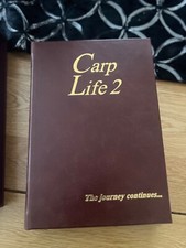 fishing book leather bound copy of carp life 2 by Mike willmott