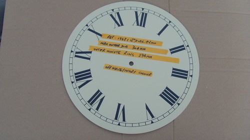 19671 inch wall - clock, dial