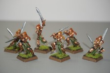 Warhammer Fantasy Citadel Wood Elf Wardancers x 6 - Metal