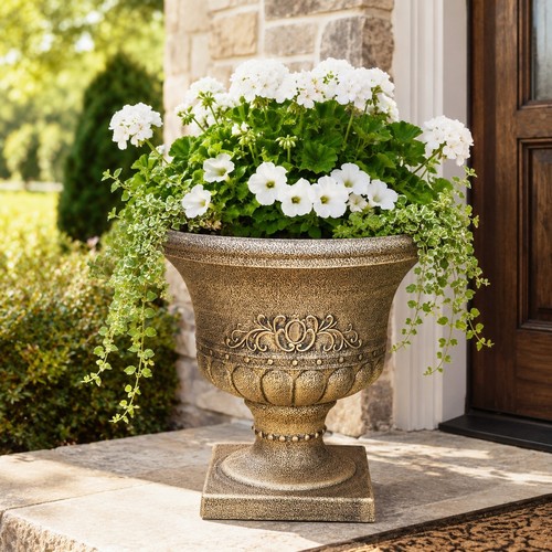 Large antique bronze urn - antique,