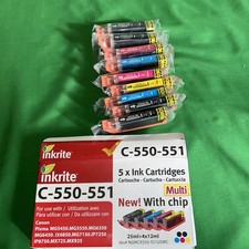 INKRITE C-550-551 Ink Cartridges XL Black Yellow Magenta And Cyan Picks MG5450