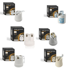 CERAMIC Porcelain ES27 E27 EDISON SCREW Heat Bulb Lamp Holder Lamp holder