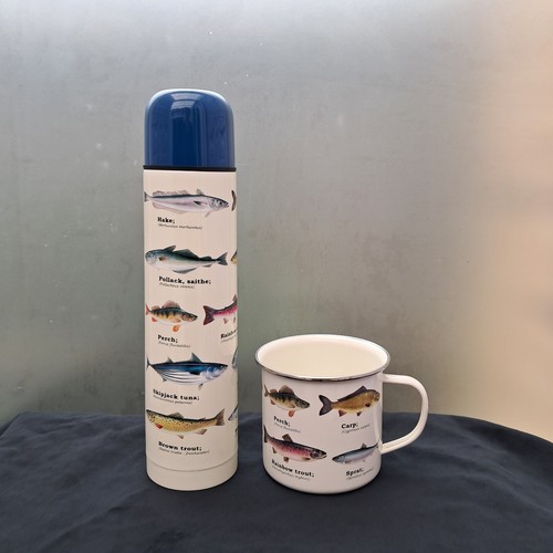 Gift republic fish flask - fish, &