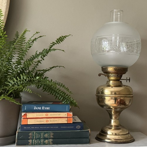 Vintage brass oil - brass, with