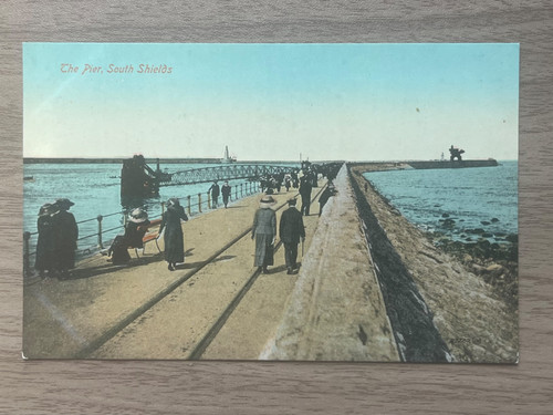 Vintage postcard the pier - vintage,