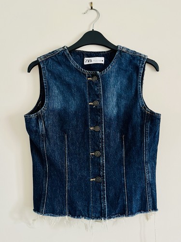 Zara blue denim - denim, vest