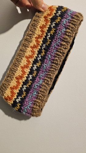 Handknitted woolly colourful - handknitted,