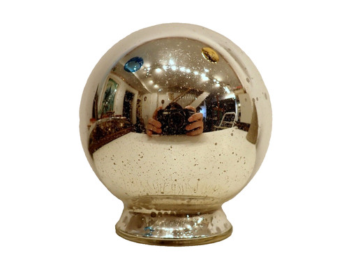 Witch gazing ball antique - antique, 19th