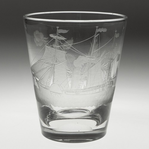 Georgian tumbler engraved with - engraved,
