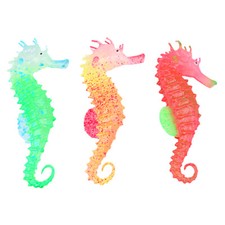 Floating Sea Horse Glowing