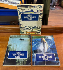 Lovely Rare Vintage Abu Tight Lines Fishing Catalogues 1982, 1983 and 1984 SU642