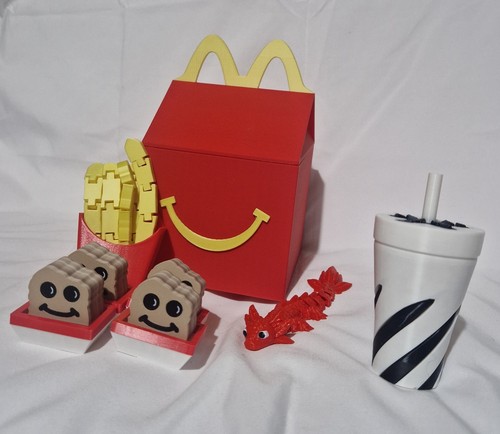Mcds printed happy - 3d, box