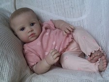 Reborn Baby Girl Doll ~ Reuben ~ Painted Hair ~ 22" in Length!!