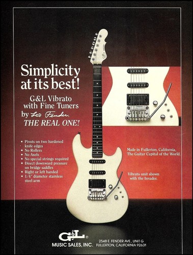 1987 invader electric - g&l,