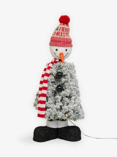 Next white lit snowman 3ft - white,