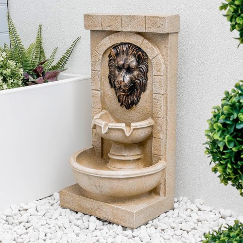 Gardenwize lion head solar - lion,