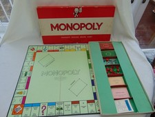 Vintage 1960s MONOPOLY London & Leeds Board Game - Complete (no rules)