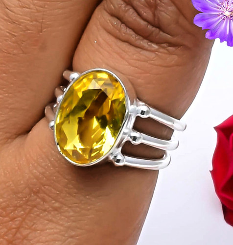 Citrine gemstone handmade 925 - gemstone,