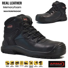 MENS LEATHER WATERPROOF SAFETY