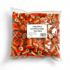Pineapple Chopped Rock Pieces Handmade Uk British Traditional Candy sweets