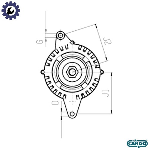 Alternator 032 113 640 - f,