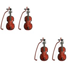  2 Count Small Musical Instruments Kids Violin Beginner Fiddle Display Model