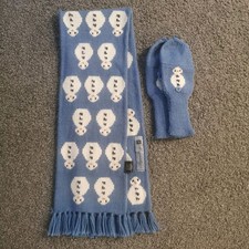 The Snowman Raymond Briggs Official Kids Scarf And Mittens Father Christmas Set