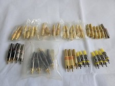 40 pcs RCA Phono Male & Female Plug  Connector Terminal AV Non-Solder Solderless