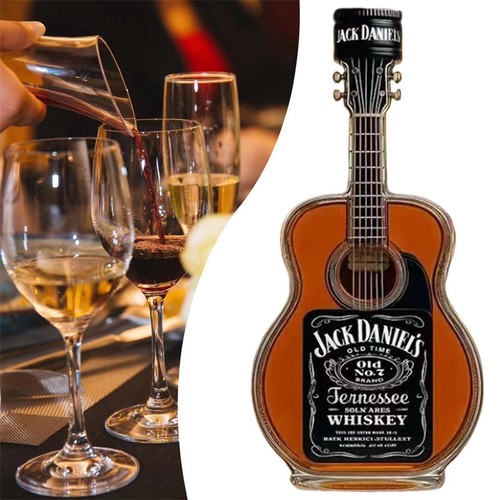 Guitar glass bottle whiskey - guitar,