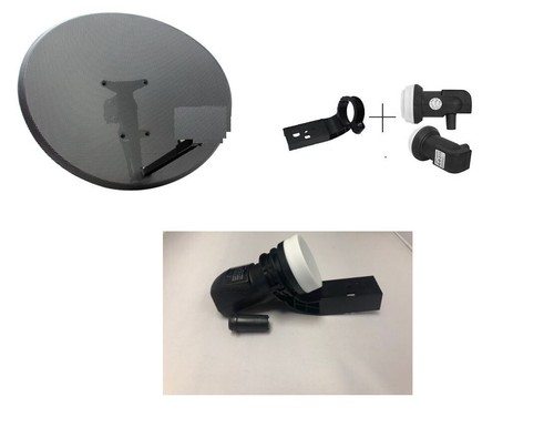 Satellite dish kit - dish, single