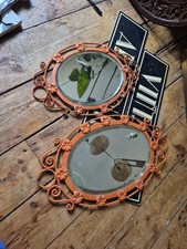 2 x Vintage old brass Art