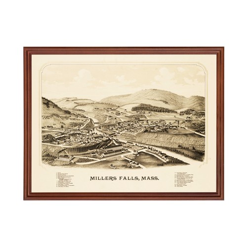 Old map millers falls - old, of