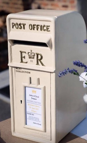 Royal mail cast iron post - cast, box