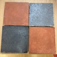 Quarry Tiles Job Lot 85 Victorian Edwardian Red Staffordshire Blue 6" x 6"