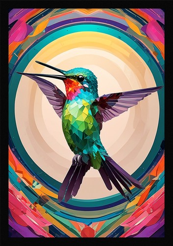 Hummingbird art beautiful - art,