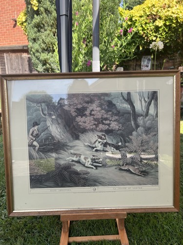 Framed hare hunting la - “hare, 1.