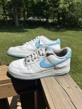 Blue and White Air Force Ones