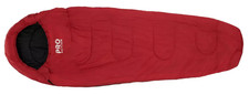 Mummy Sleeping Bag 200GSM for Adult Lightweight Polyester Red Pro Action-NEW