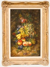 Keith Cresswell (1940-1989) - Framed 20th Century Oil, Fruit in a Forset