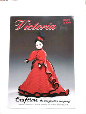 Craftime Dolls Clothes Knitting Pattern Victoria 15" Doll Original 
