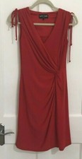 OSSIE CLARK Draped Dress, Size 8, VGC