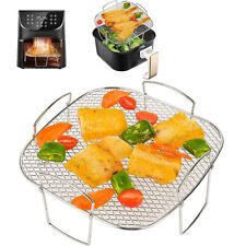 Stainless Steel Air Fryer Square Rack Grill Shelf Rack Air Fryer Accessories