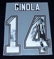 Newcastle Gallery Print Ginola 14 Football Shirt Name/Number Set Home