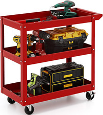 Rolling Tool Cart 3 Tier Steel